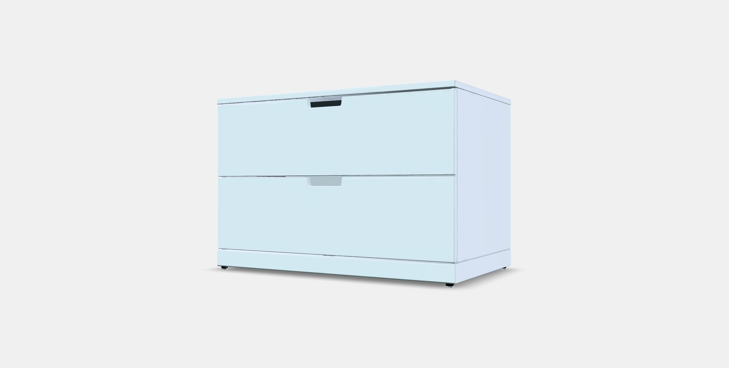 NORDLI Chest of 2 drawers 3D model_12