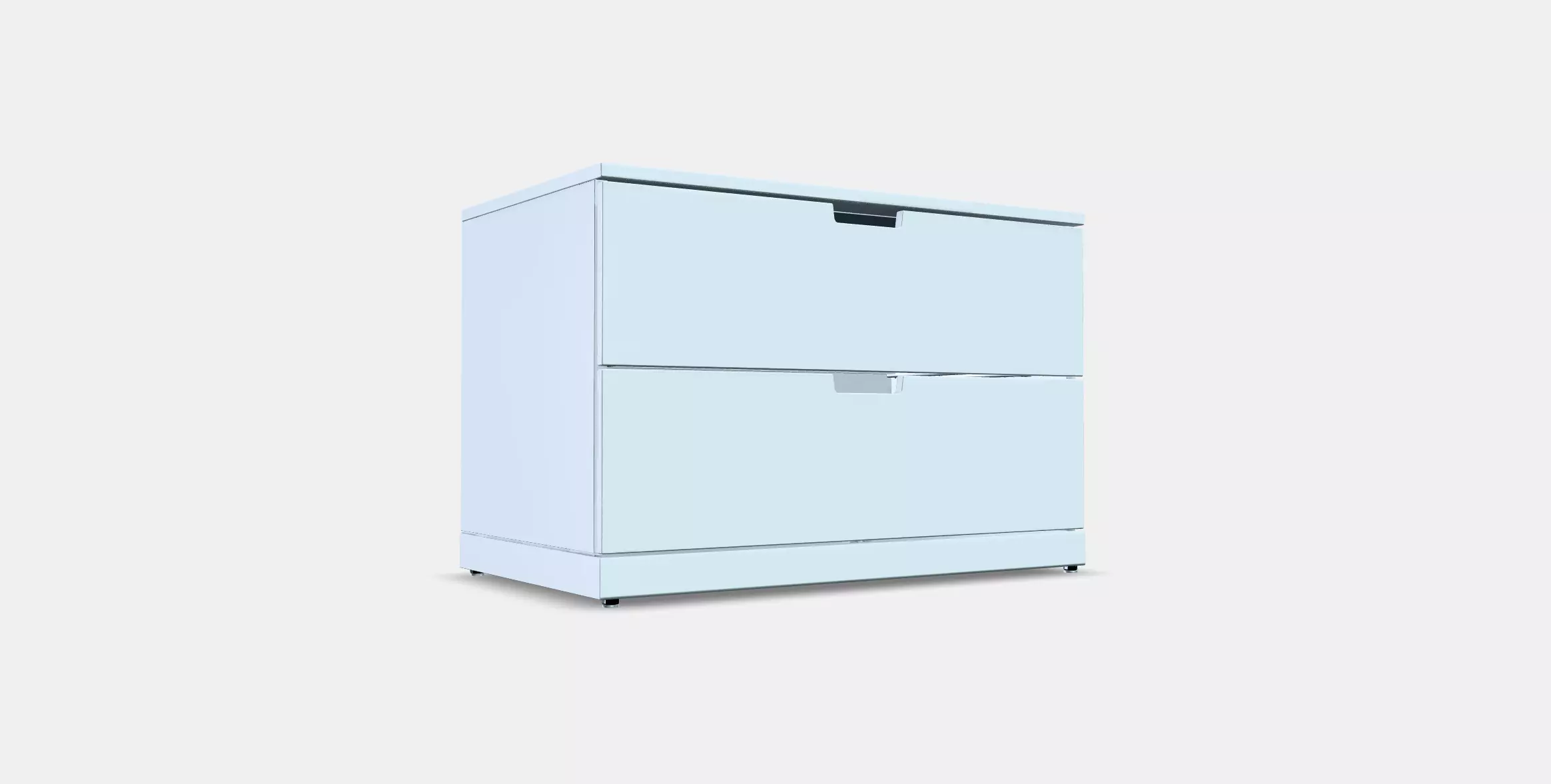 NORDLI Chest of 2 drawers 3D model_0