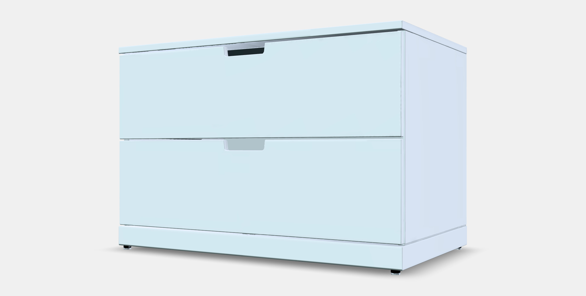 NORDLI Chest of 2 drawers 3D model_13