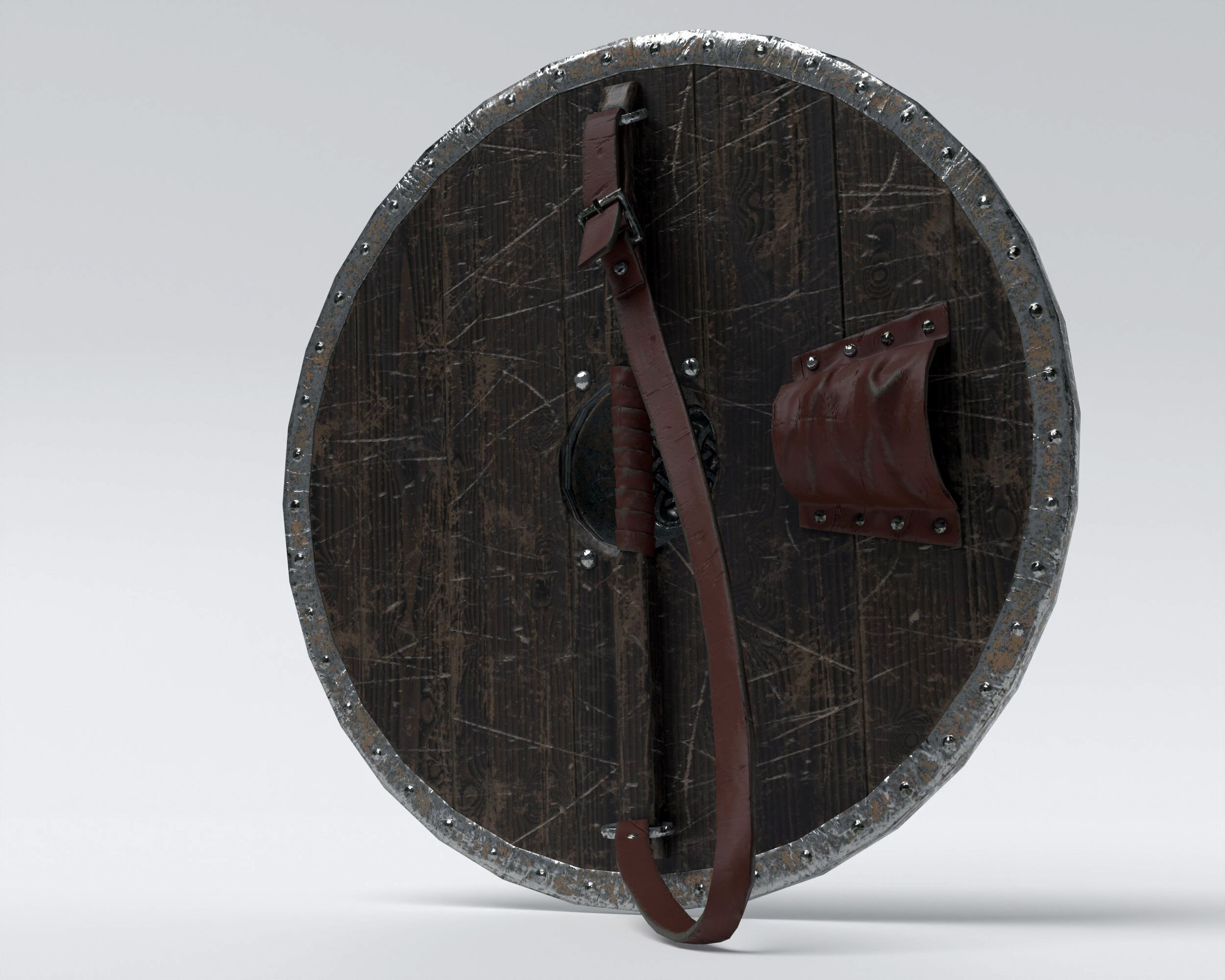 Viking weapon  Low-poly 3D model_7