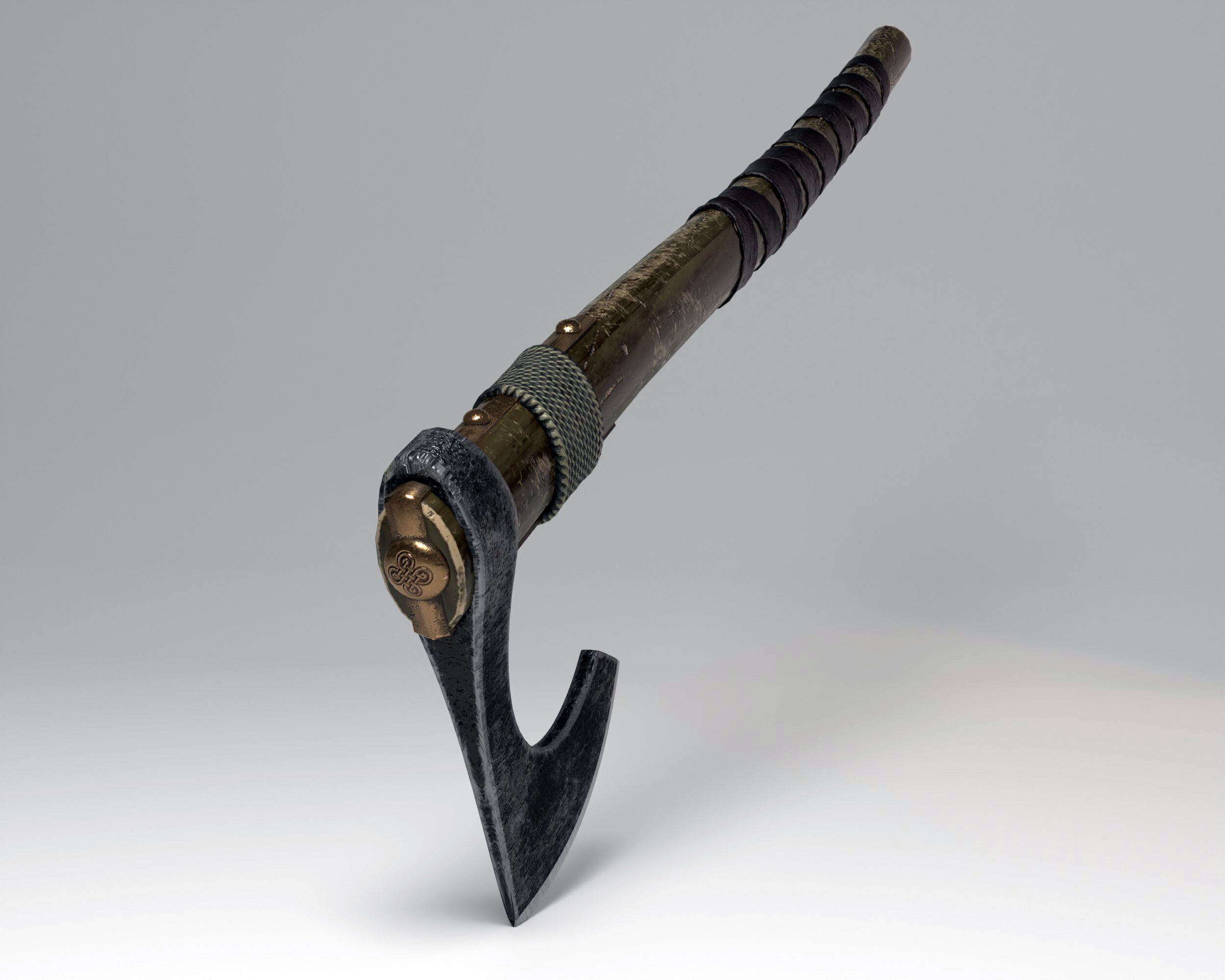 Viking weapon  Low-poly 3D model_11