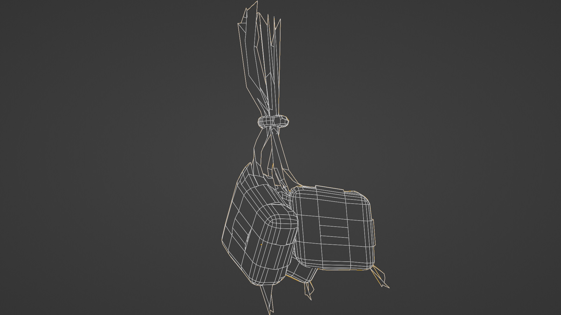 Ketupat Low-poly 3D model_5