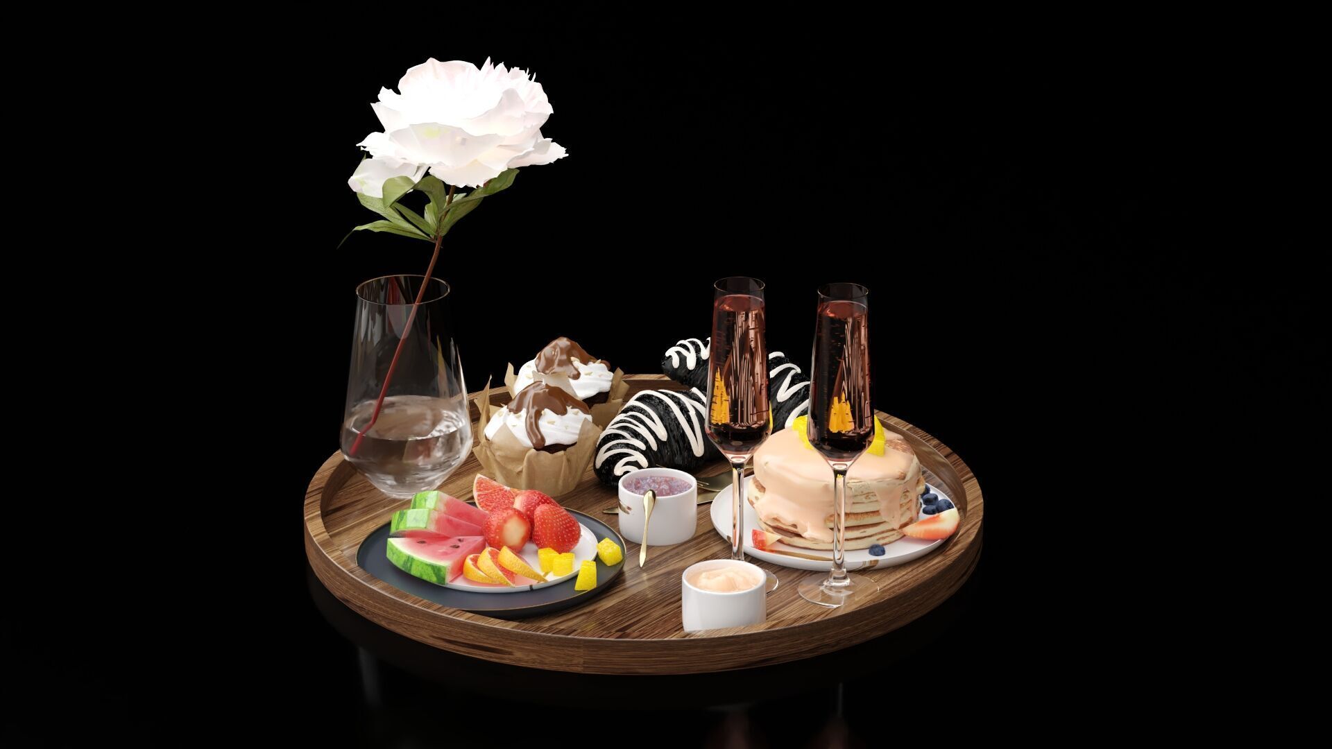 Breakfast In Bed 3D model_2