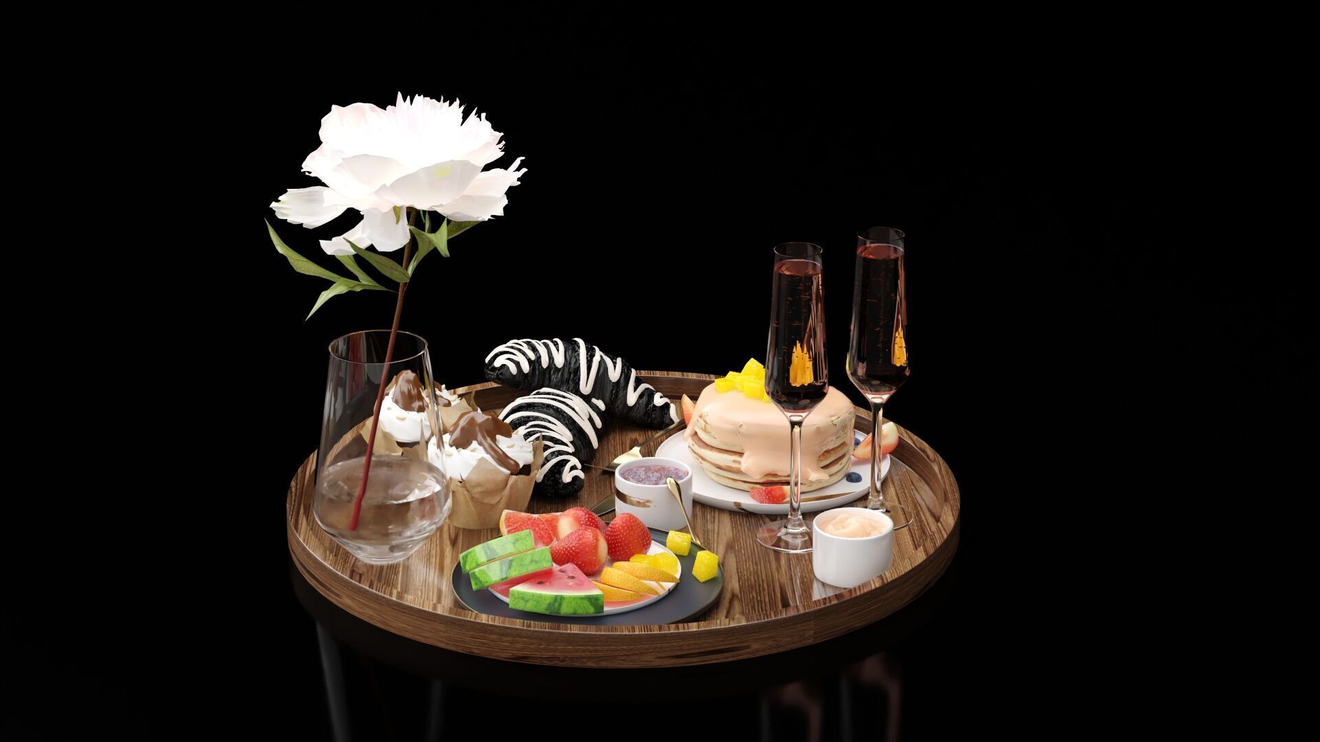 Breakfast In Bed 3D model_3