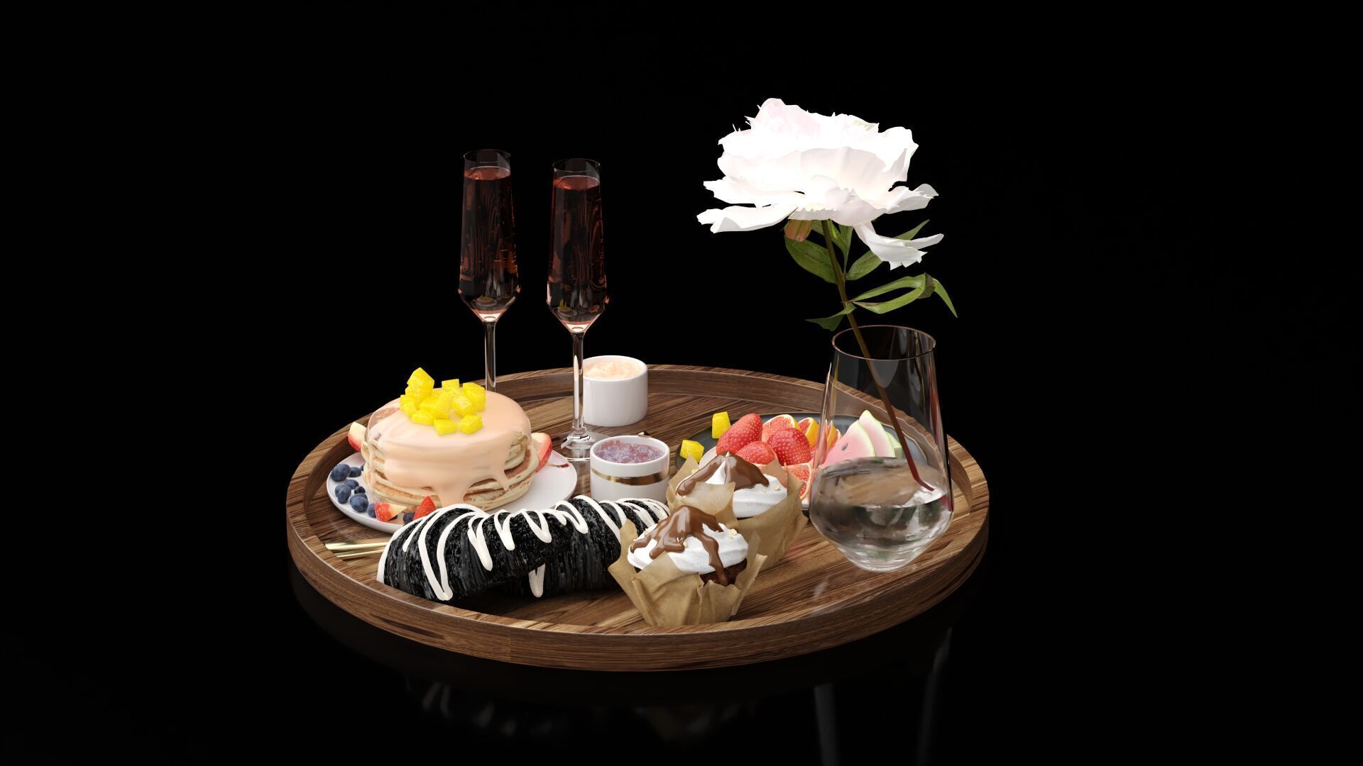 Breakfast In Bed 3D model_5