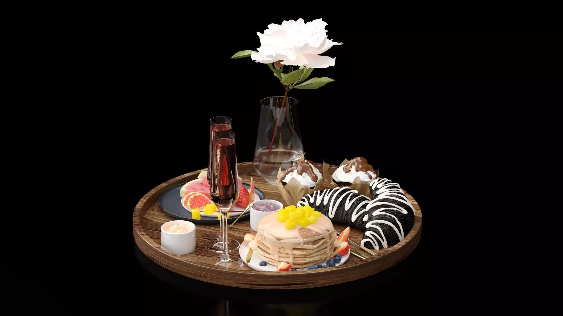 Breakfast In Bed 3D model_0