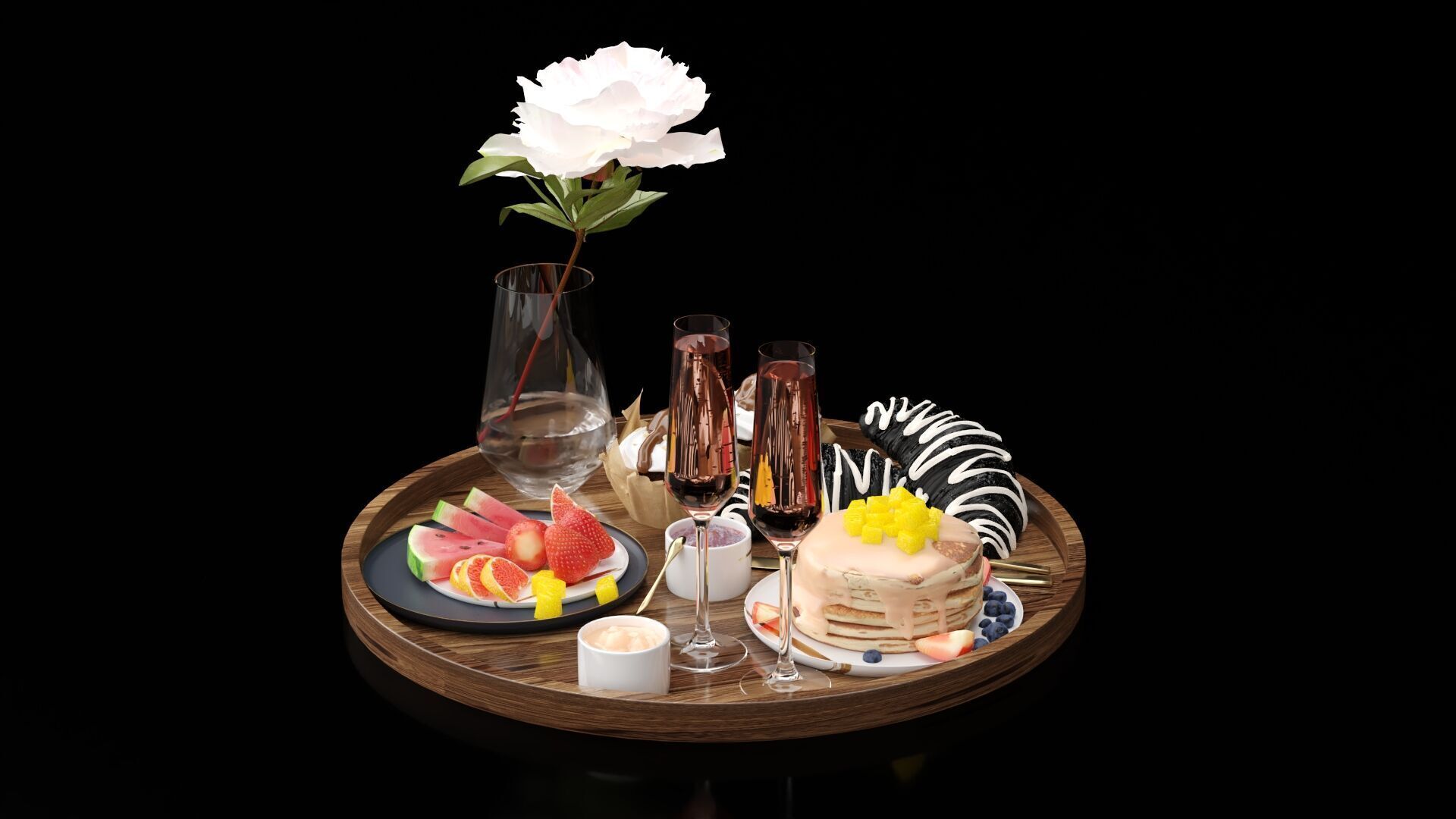 Breakfast In Bed 3D model_1