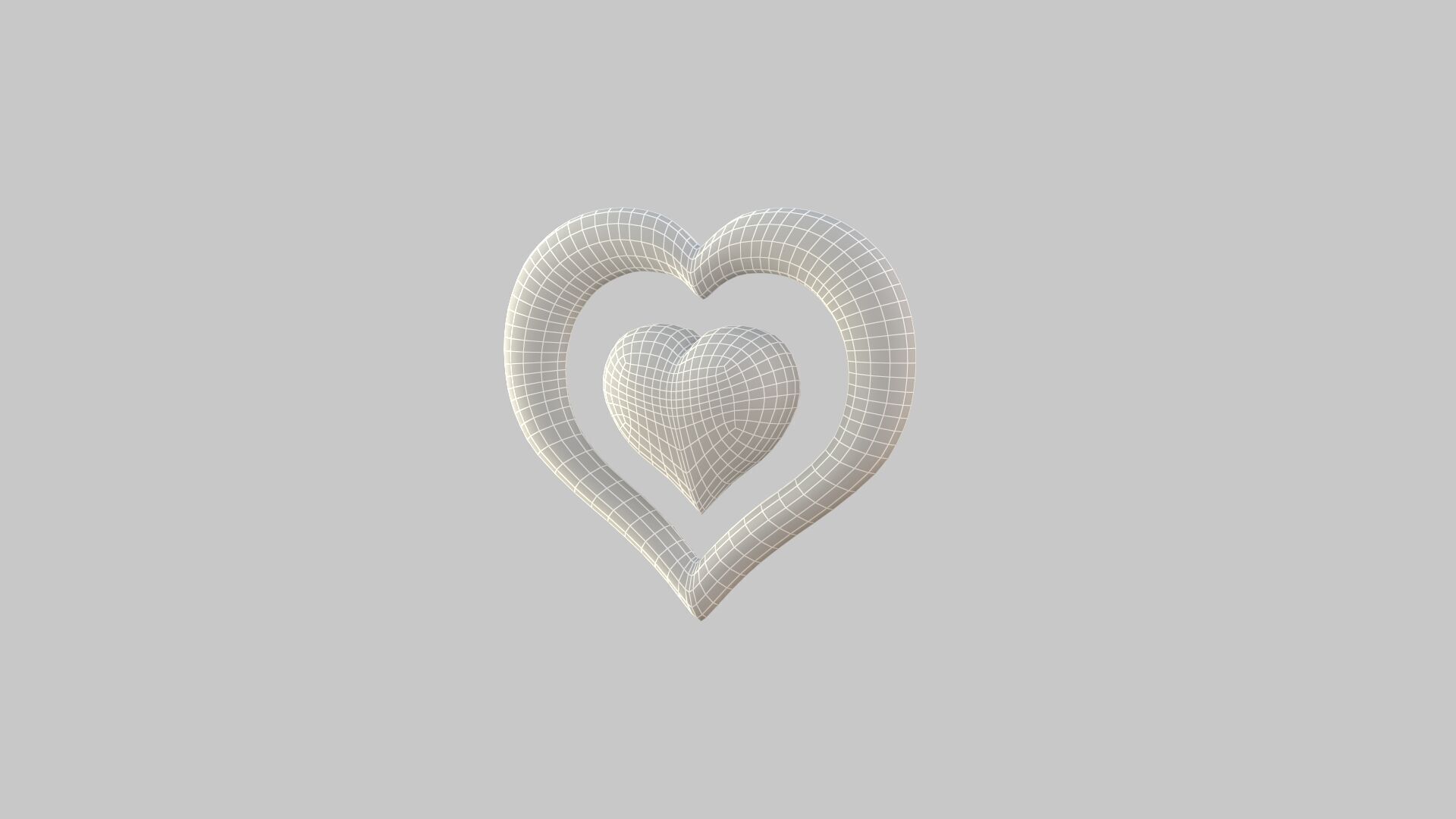 Heart icon v 05 3D model_8