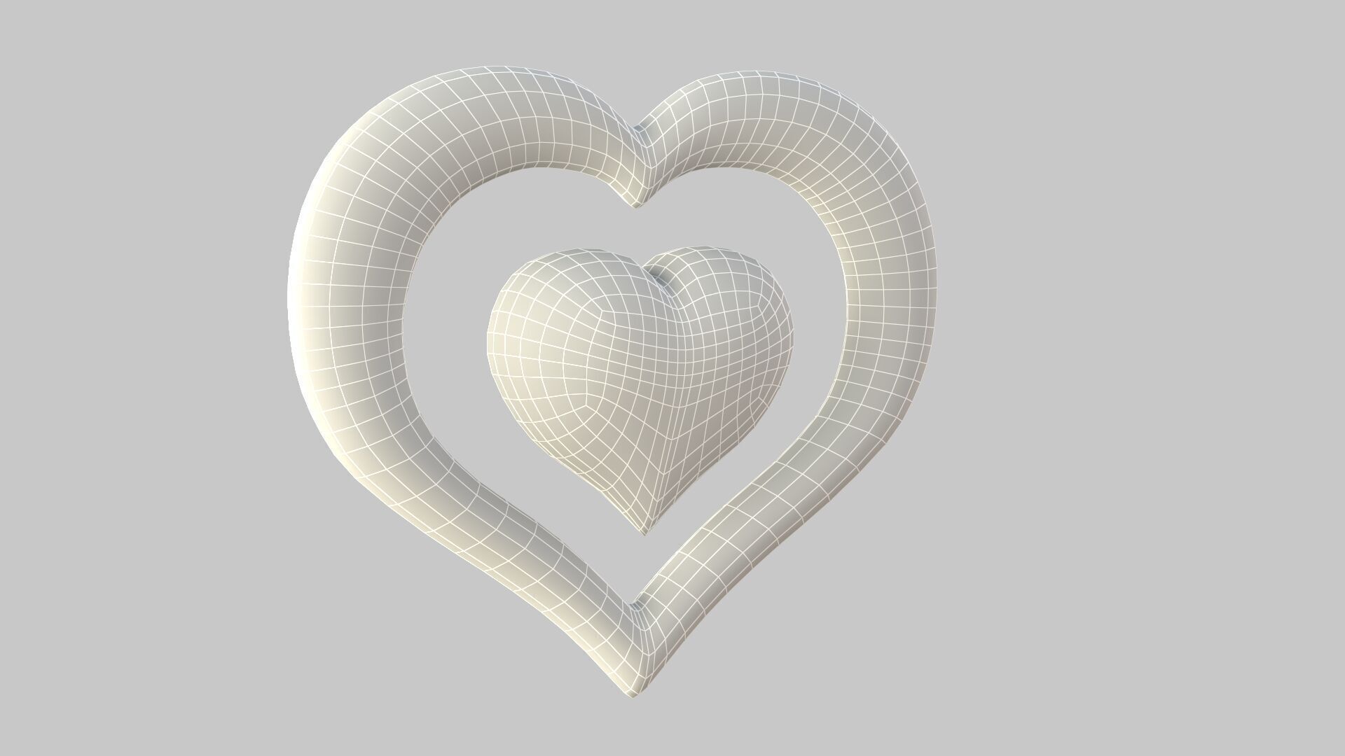 Heart icon v 05 3D model_7