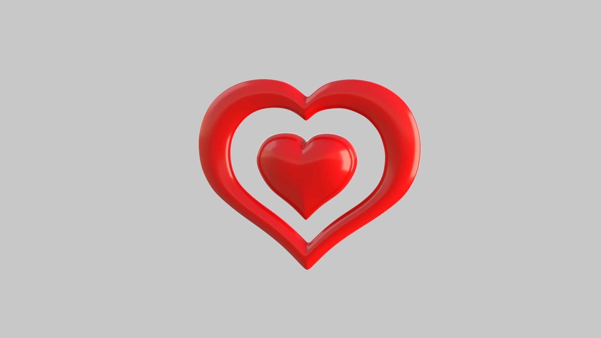 Heart icon v 05 3D model_4