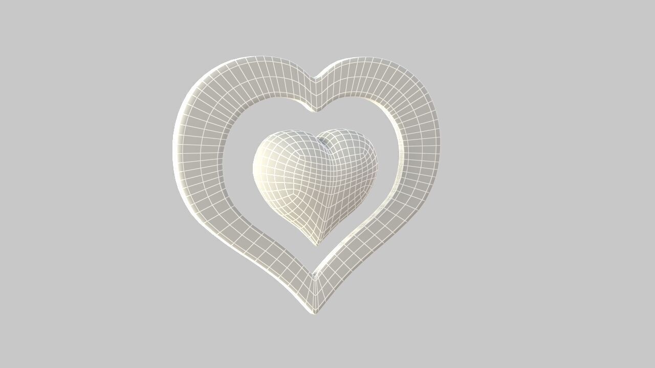Heart icon v 06 3D model_10