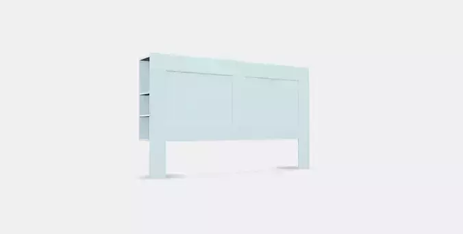BRIMNES Headboard with storage compartment