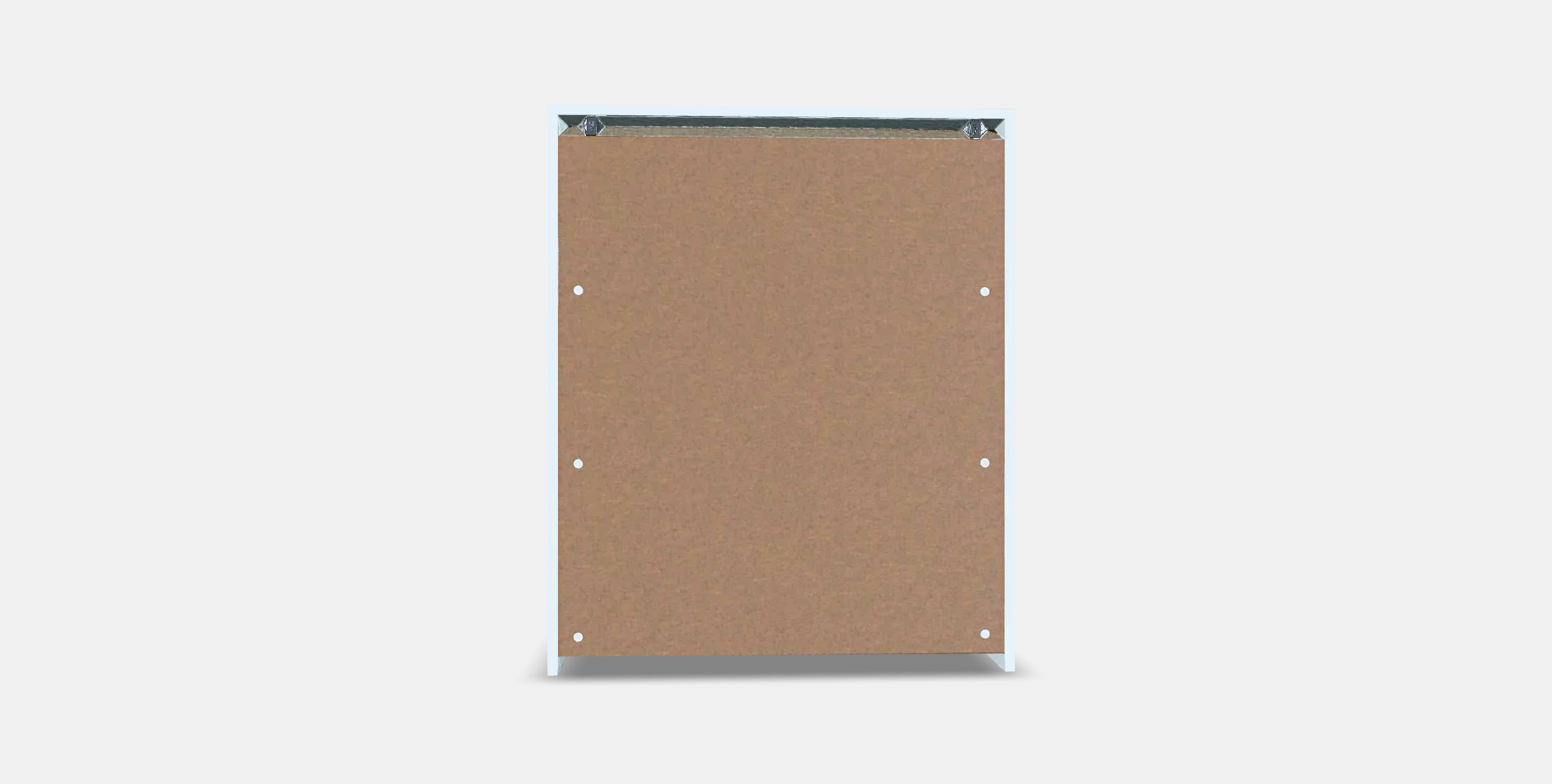 BRIMNES Chest of 3 drawers Low-poly 3D model_14