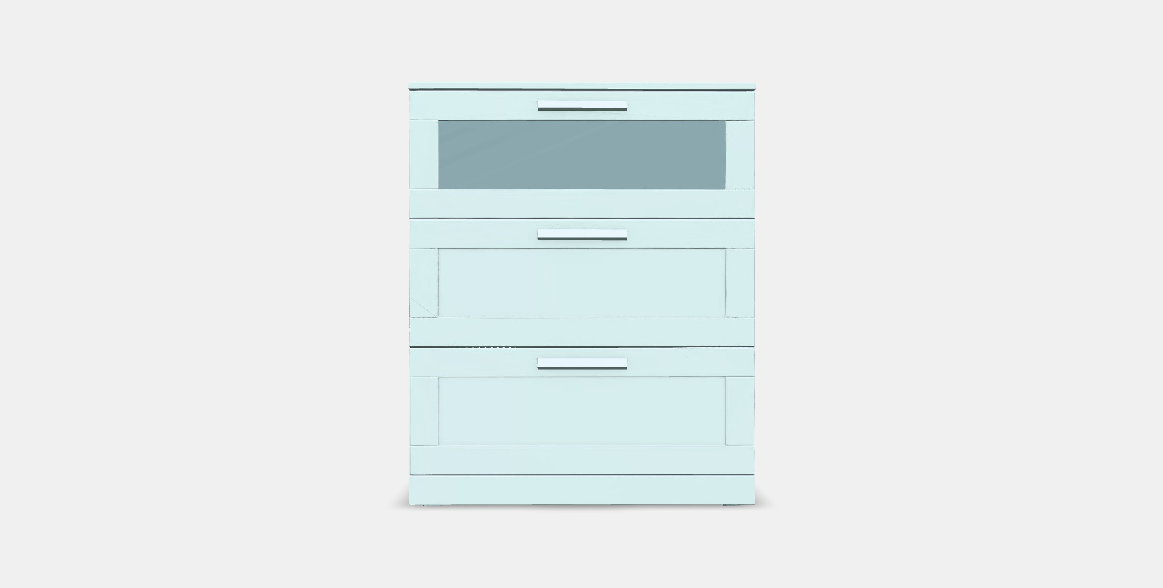 BRIMNES Chest of 3 drawers Low-poly 3D model_10