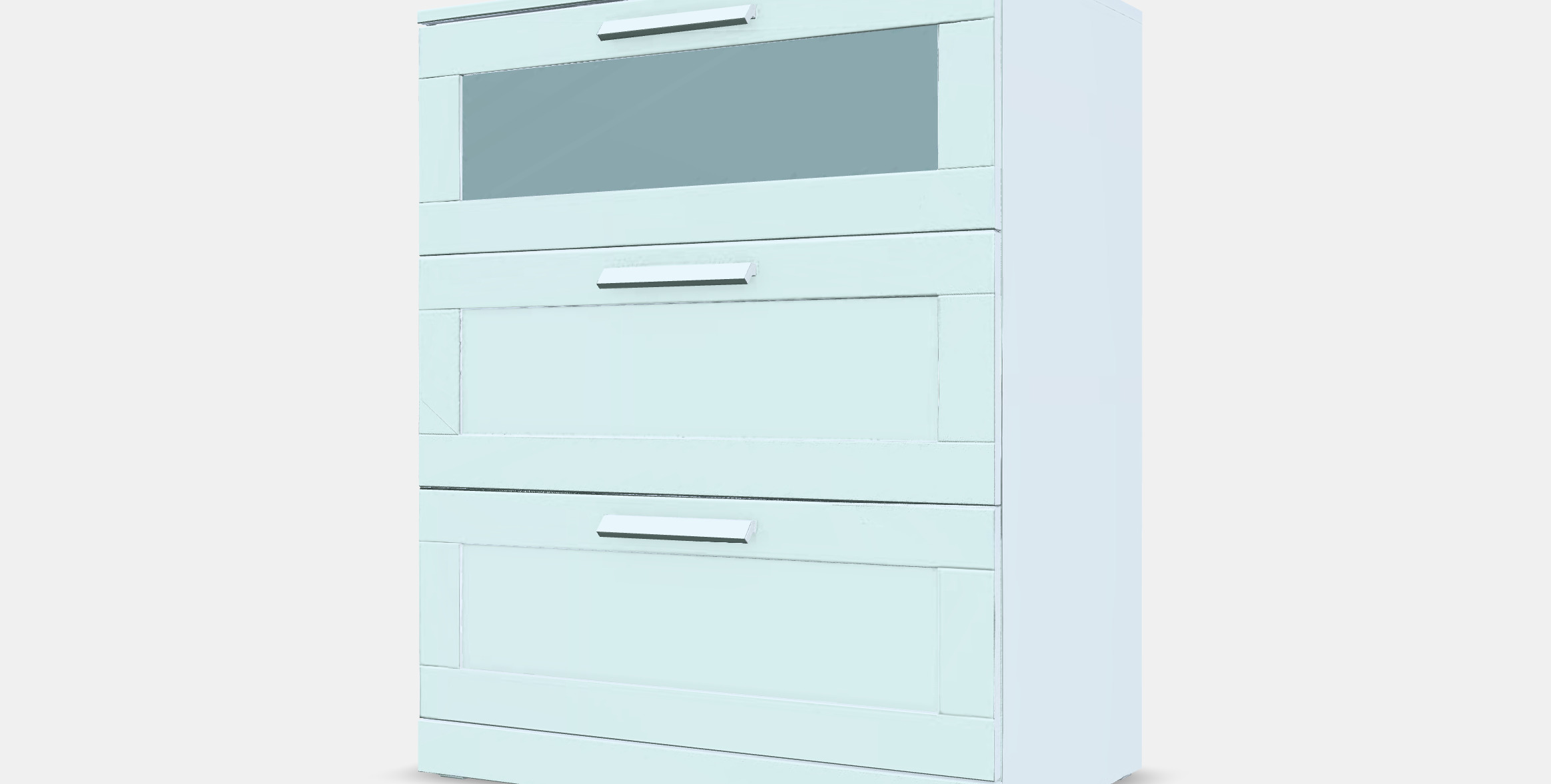 BRIMNES Chest of 3 drawers Low-poly 3D model_13