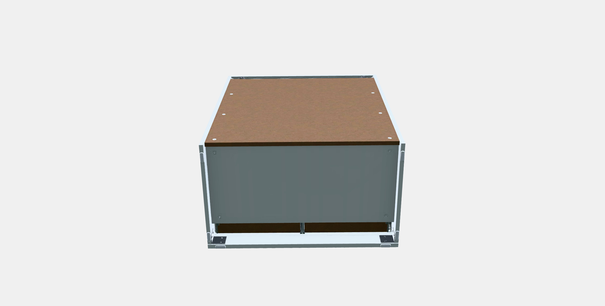 BRIMNES Chest of 3 drawers Low-poly 3D model_5