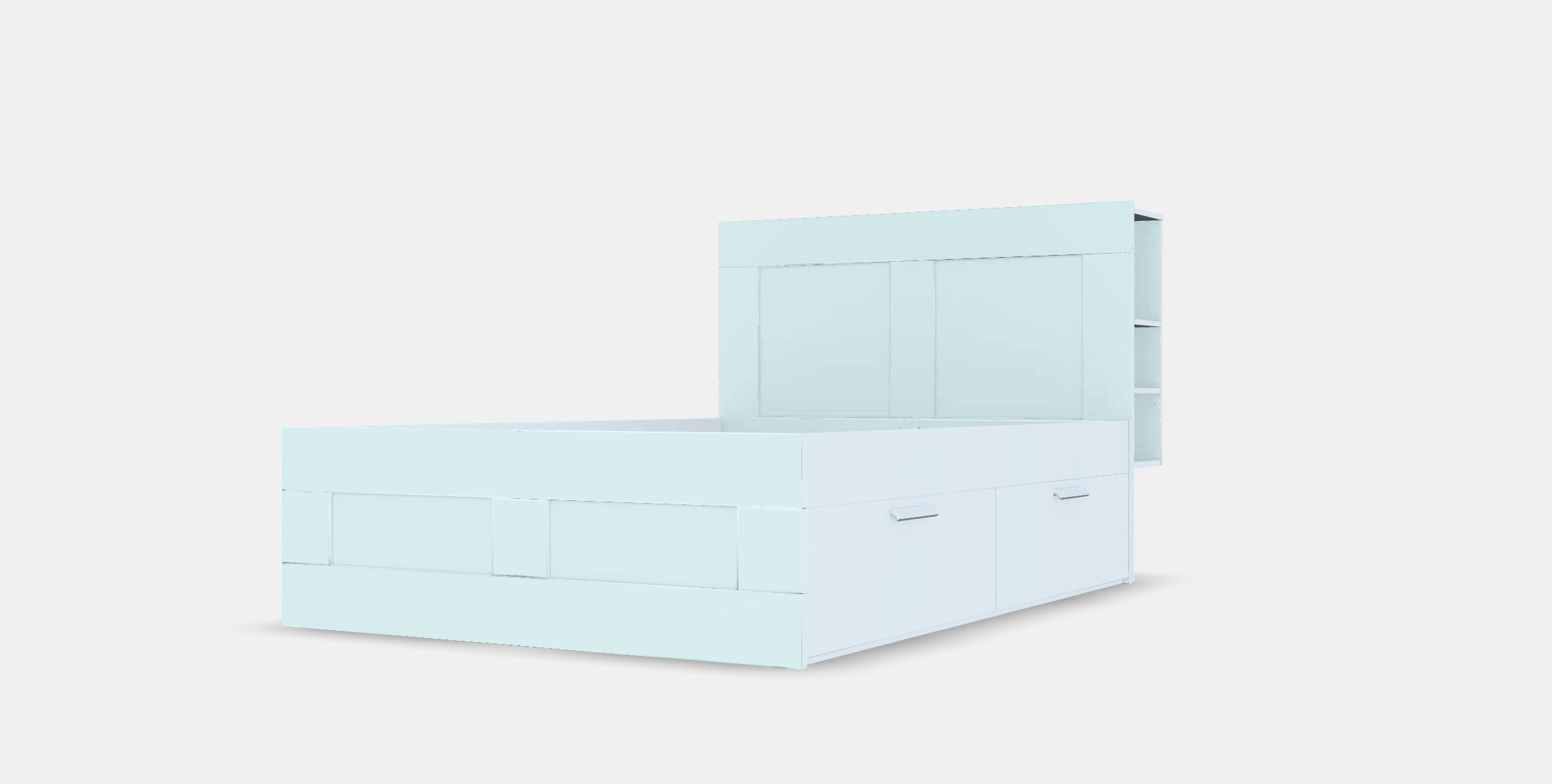 BRIMNES Bed frame w storage and headboard 3 3D model_13
