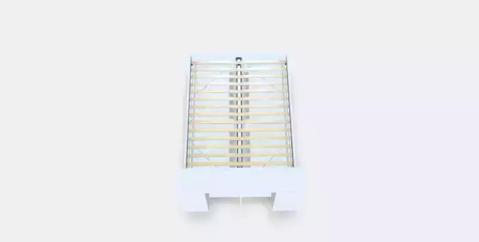 BRIMNES Bed frame w storage and headboard 3