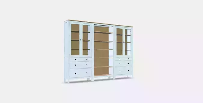 HEMNES Storage combination w doors-drawers