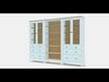 HEMNES Storage combination w doors-drawers Low-poly 3D model_1