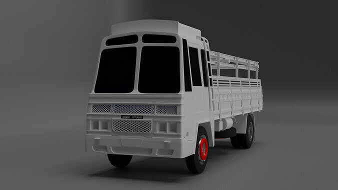 INDIAN LEYLAND LORYY DETAILED 3D MODEL 3D model