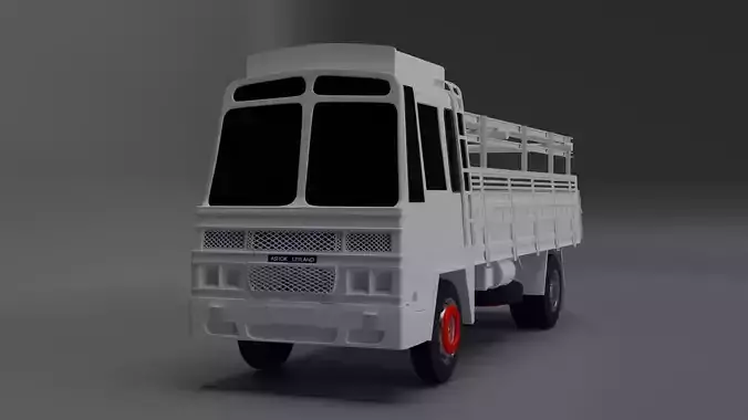 INDIAN LEYLAND LORYY DETAILED 3D MODEL