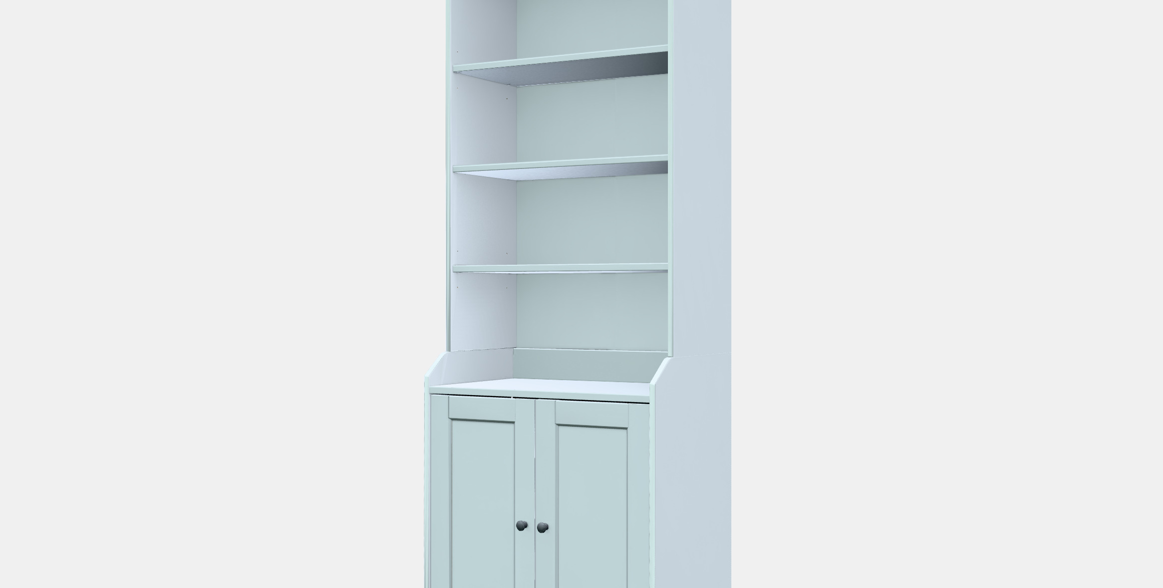 HAUGA High cabinet with 2 doors Low-poly 3D model_13