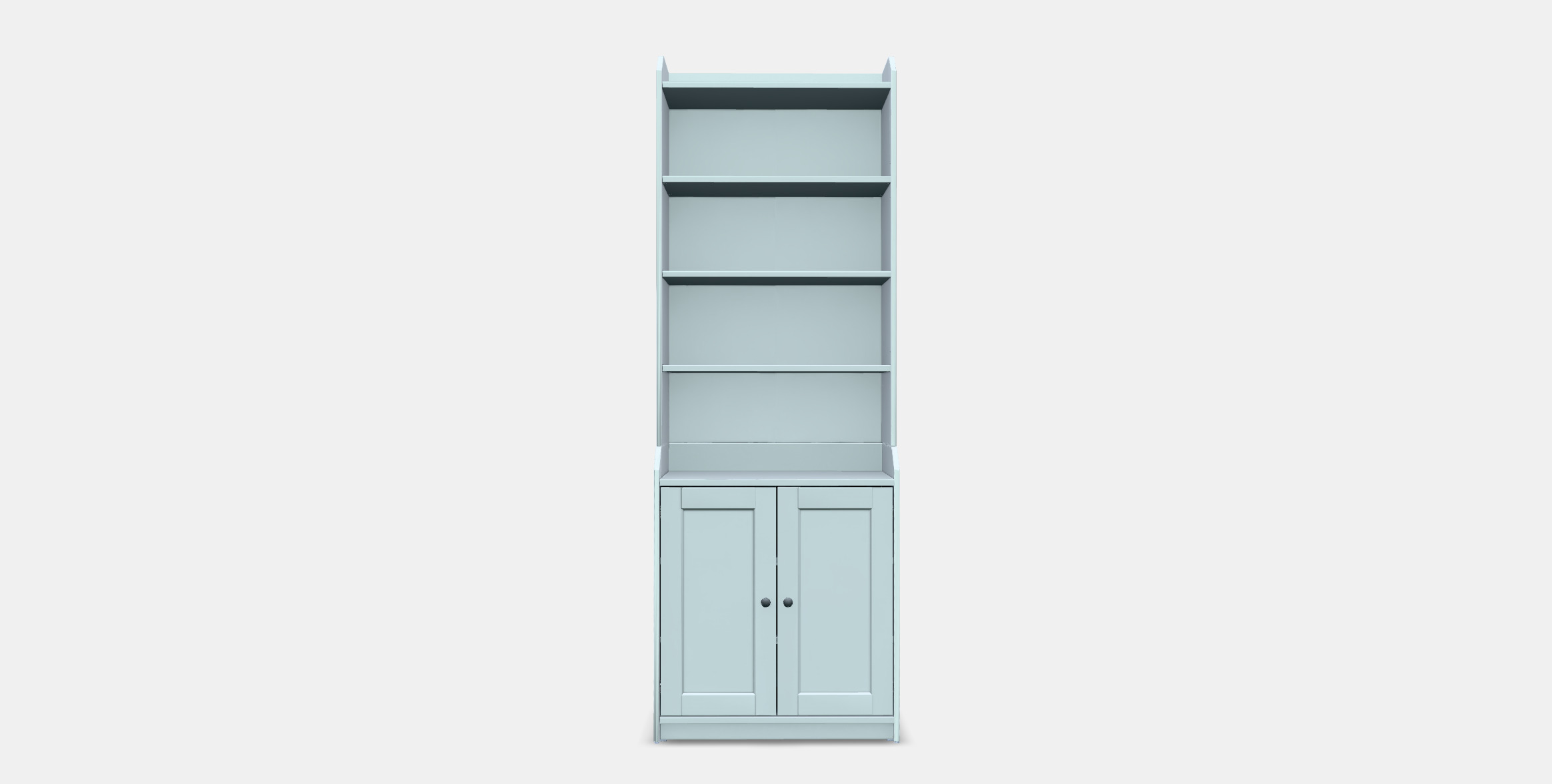 HAUGA High cabinet with 2 doors Low-poly 3D model_9