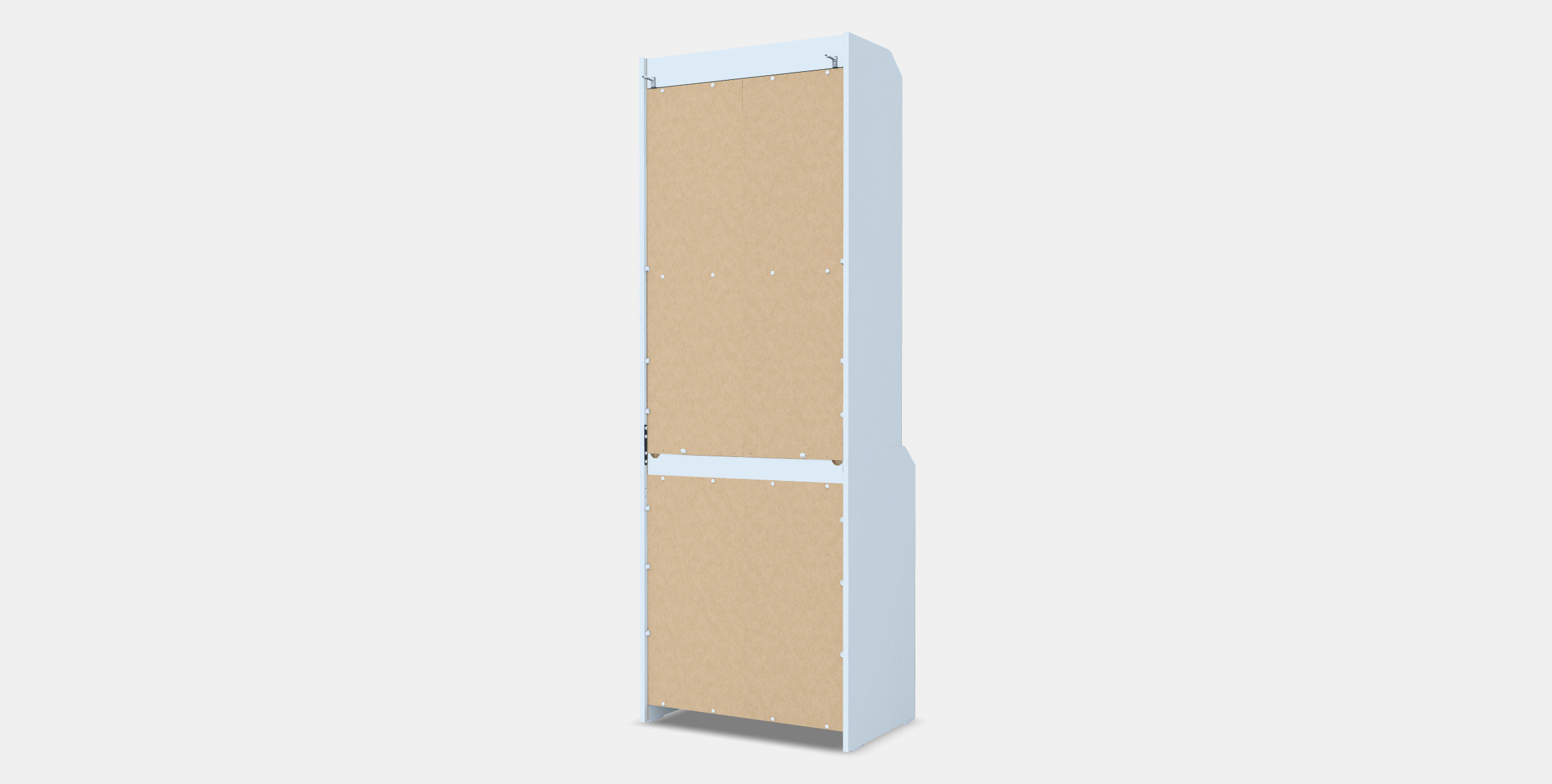 HAUGA High cabinet with 2 doors Low-poly 3D model_6