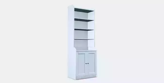 HAUGA High cabinet with 2 doors