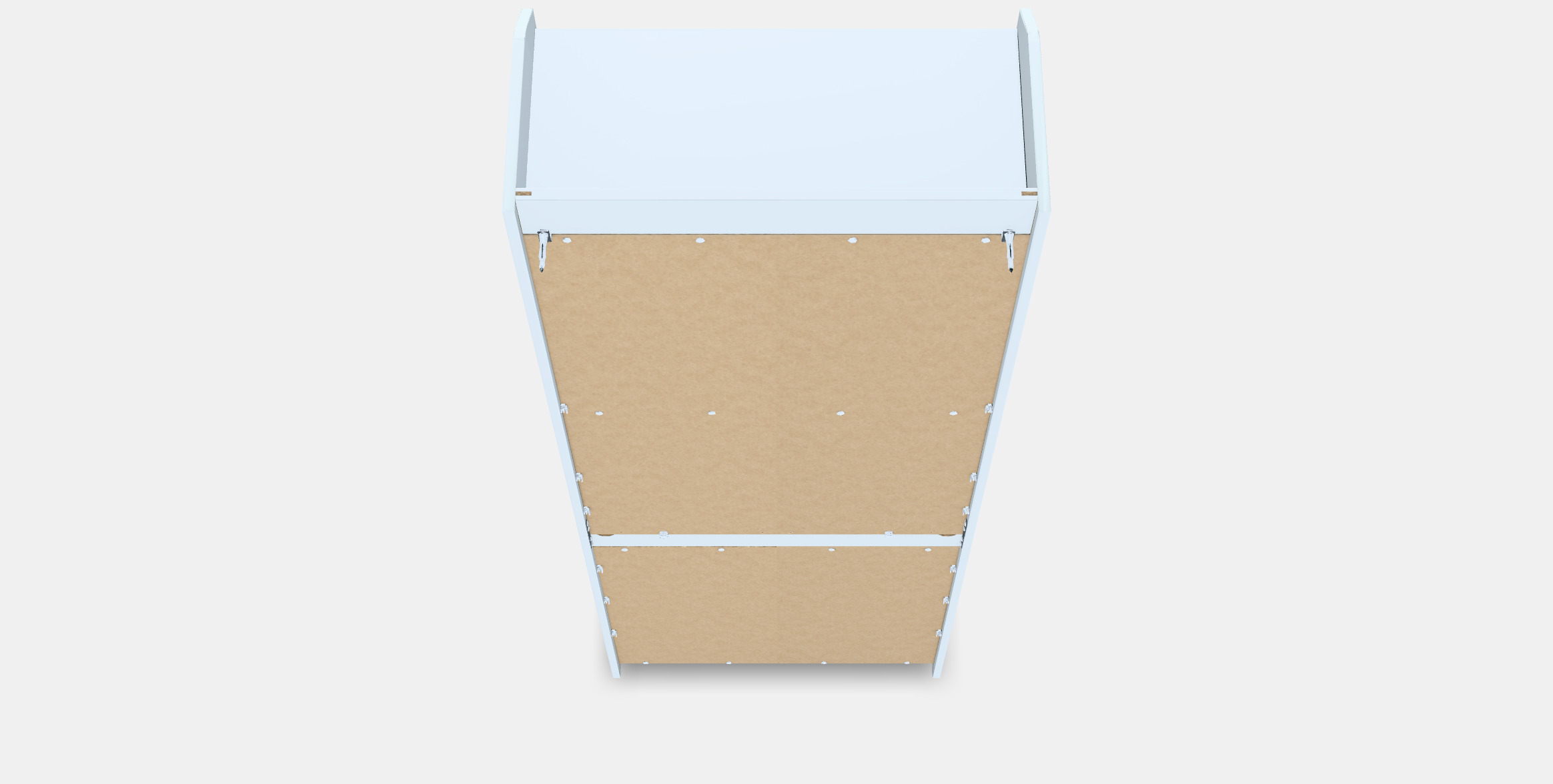 HAUGA High cabinet with 2 doors Low-poly 3D model_3