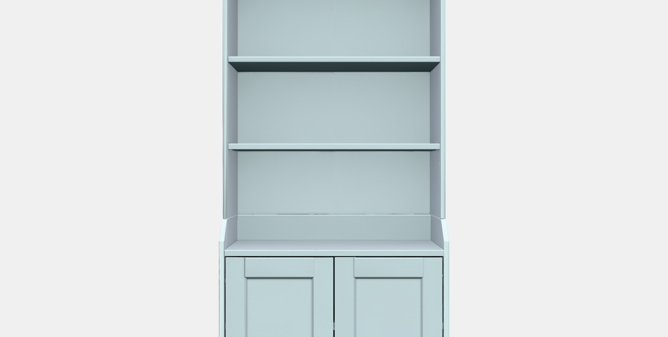 HAUGA High cabinet with 2 doors Low-poly 3D model_11