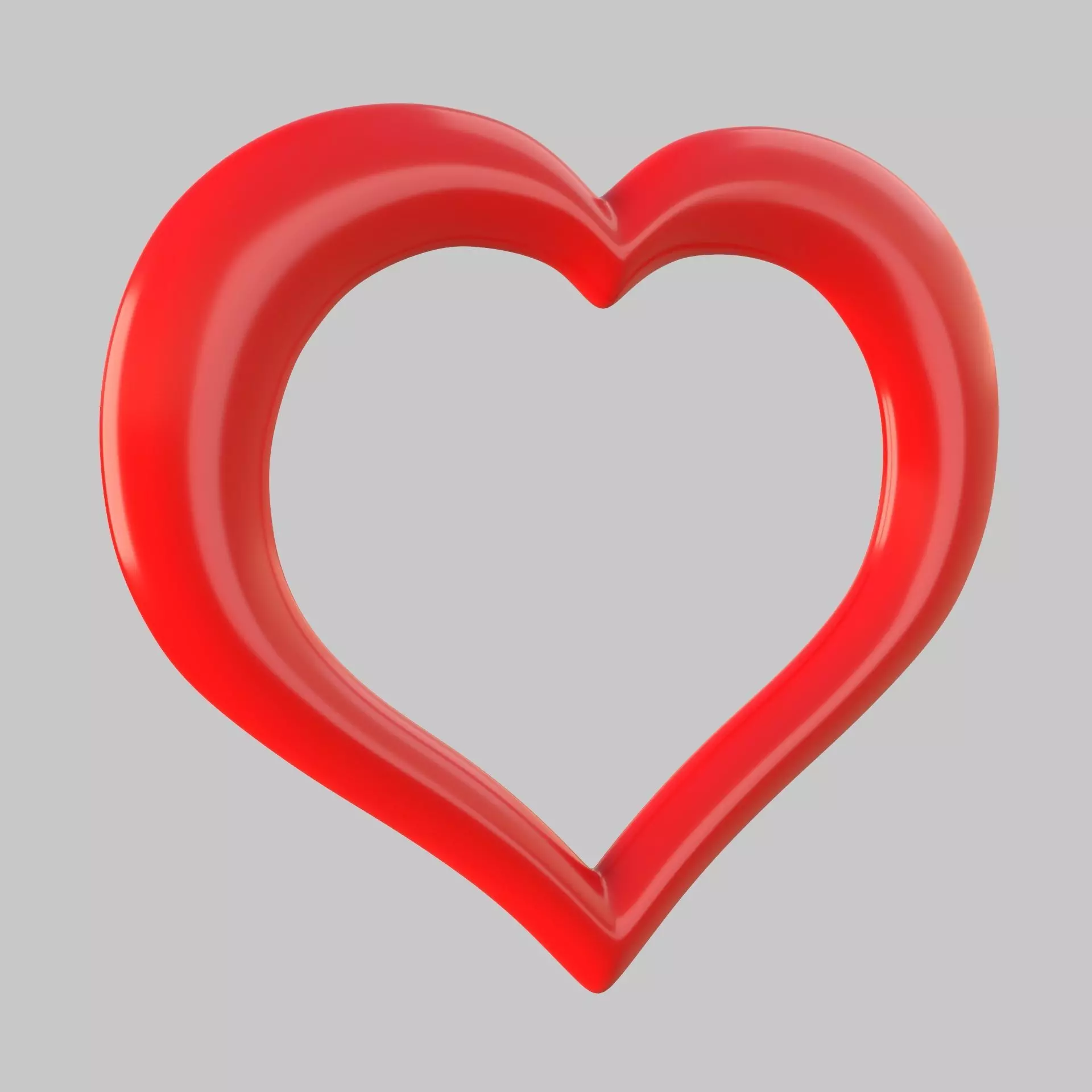 Heart icon v 09 3D model_0