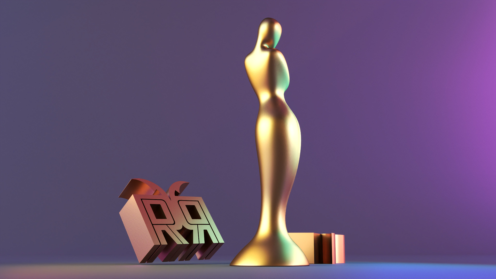 Modern Abstract Female Statue Decor 3D print model_1