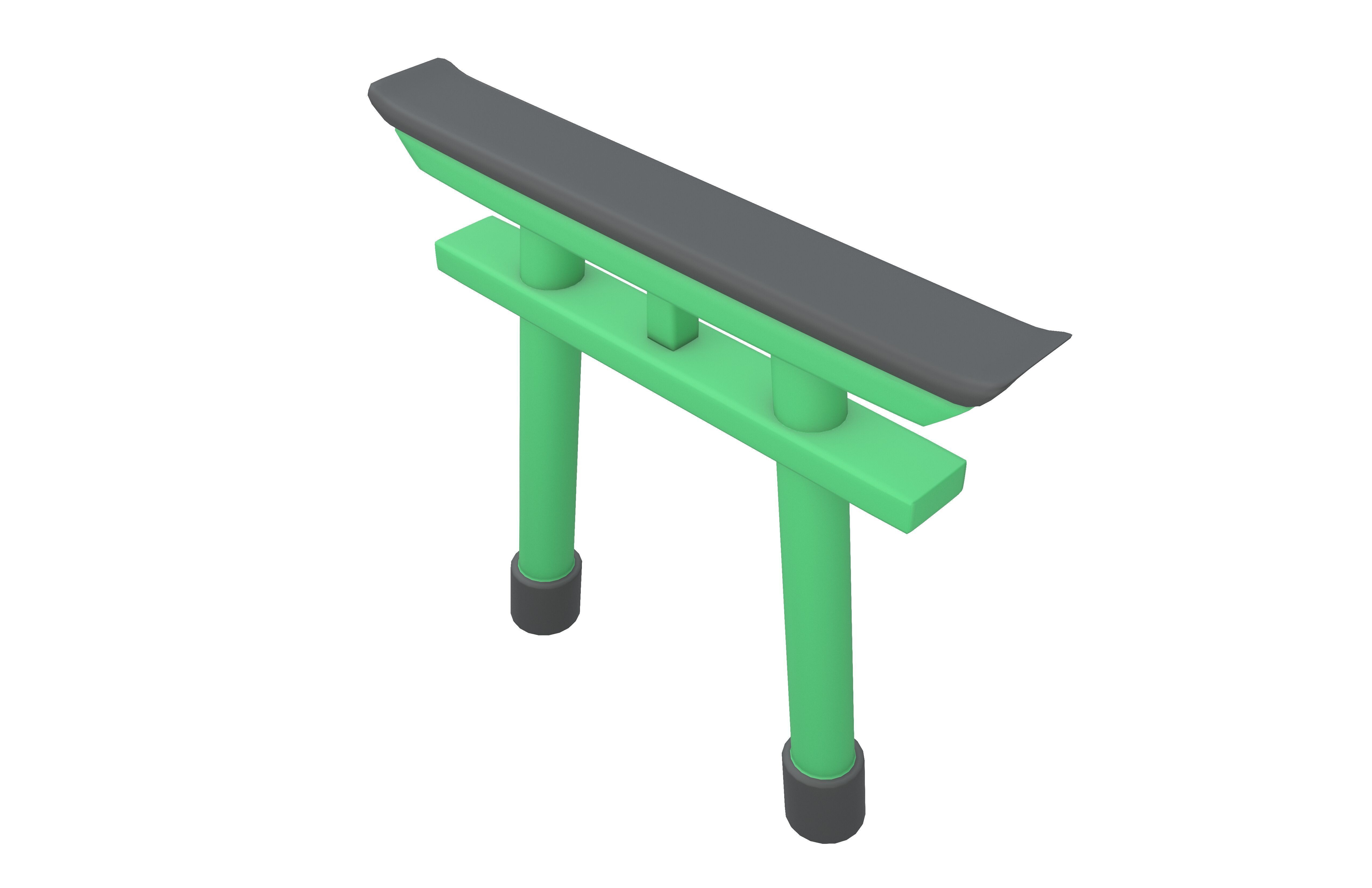 Torii v1 003 Low-poly 3D model_3