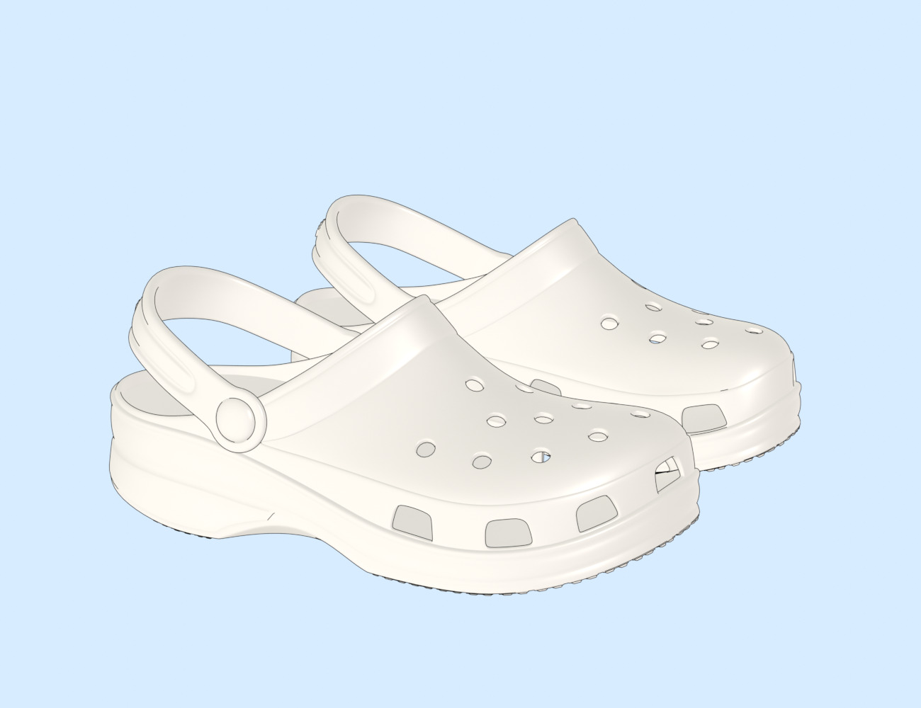 Flip-flops 3D model_8