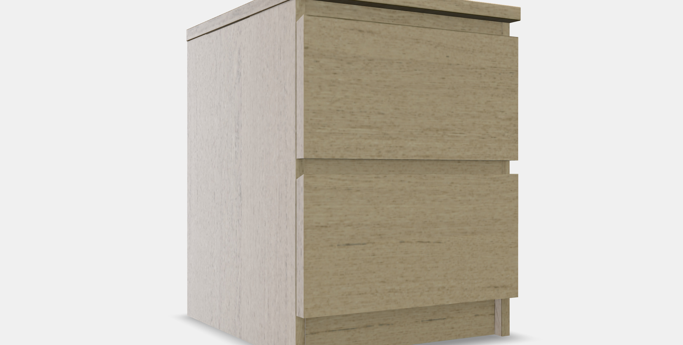 MALM Chest of 2 drawers 3D model_12