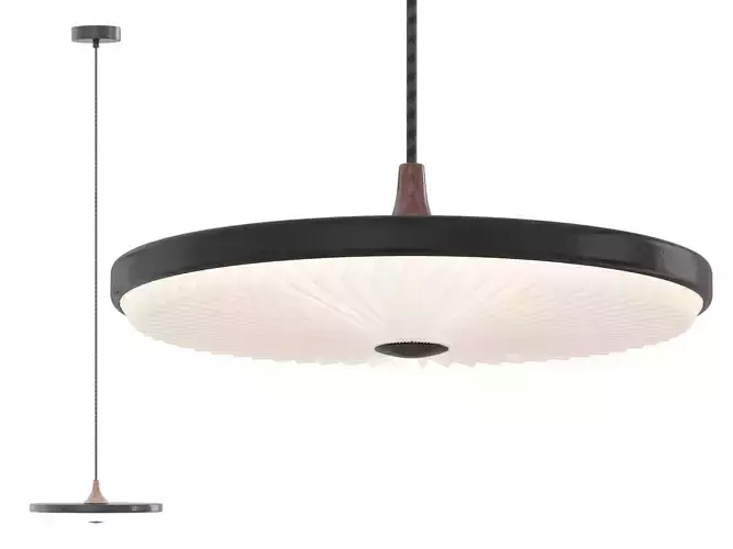 Zine Thin Art Restaurant pendant light 3D model