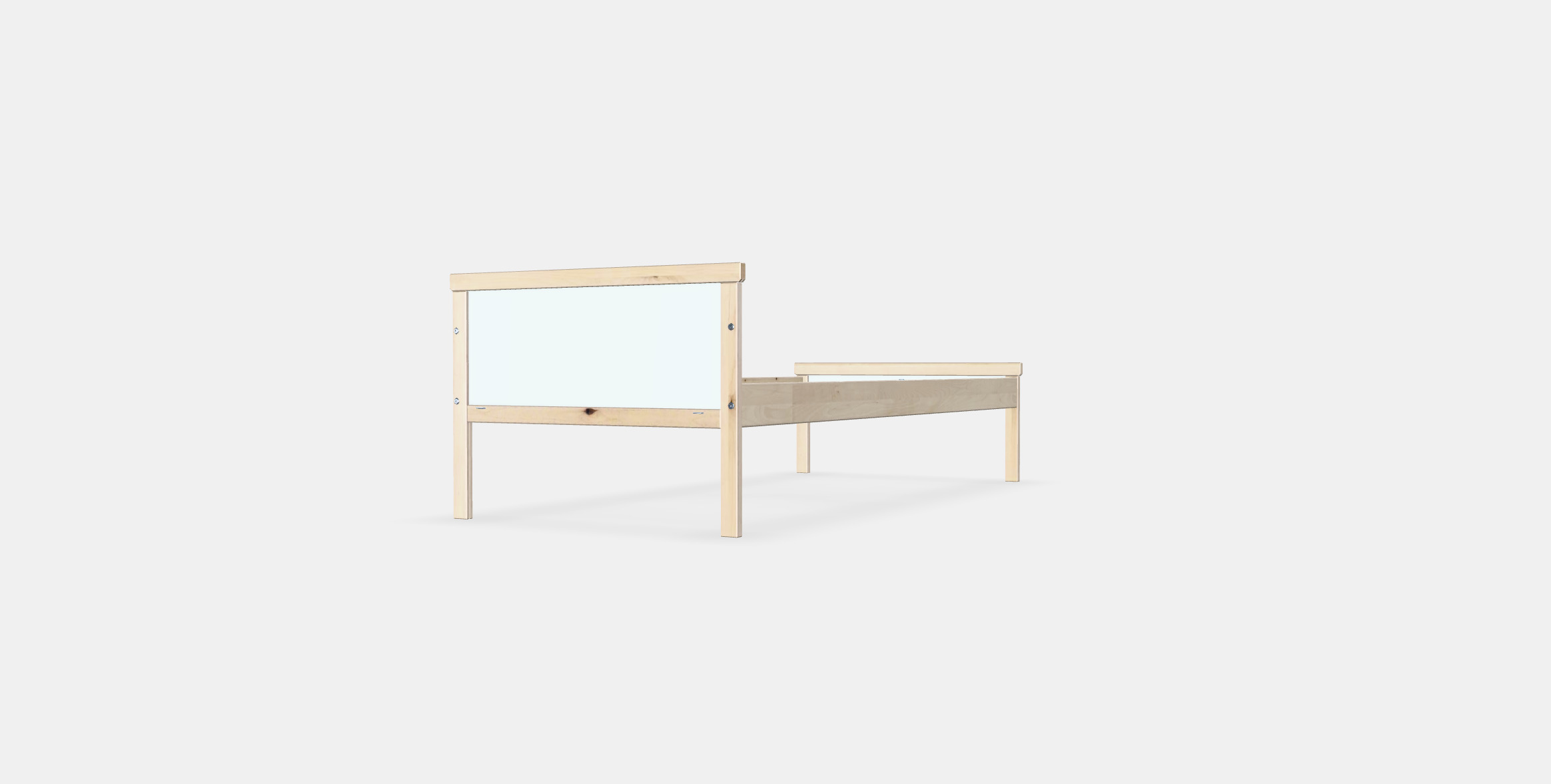 SNIGLAR Bed frame with slatted bed base Low-poly 3D model_5