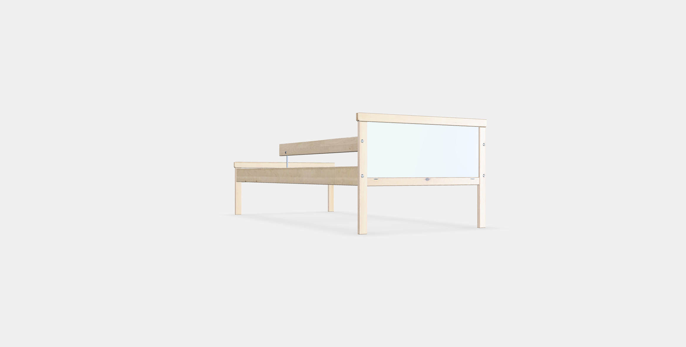 SNIGLAR Bed frame with slatted bed base Low-poly 3D model_16
