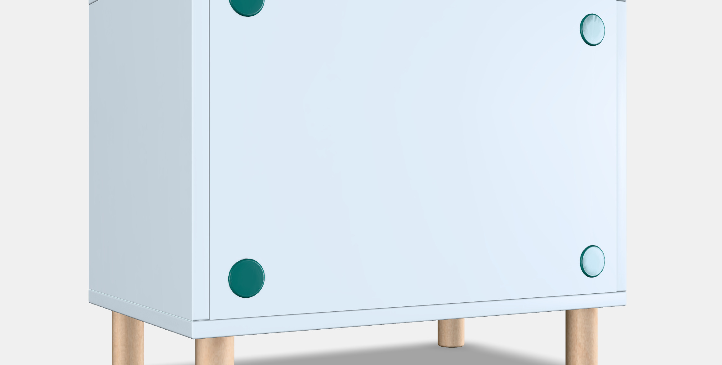 SMUSSLA Bedside table-shelf unit 3D model_2