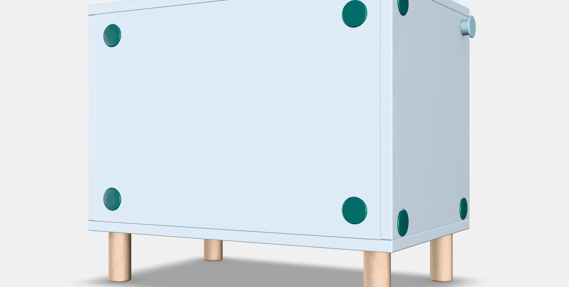 SMUSSLA Bedside table-shelf unit 3D model_6