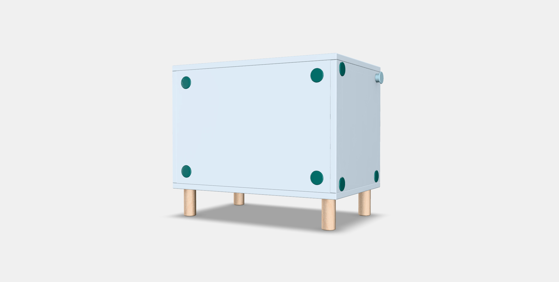 SMUSSLA Bedside table-shelf unit 3D model_5