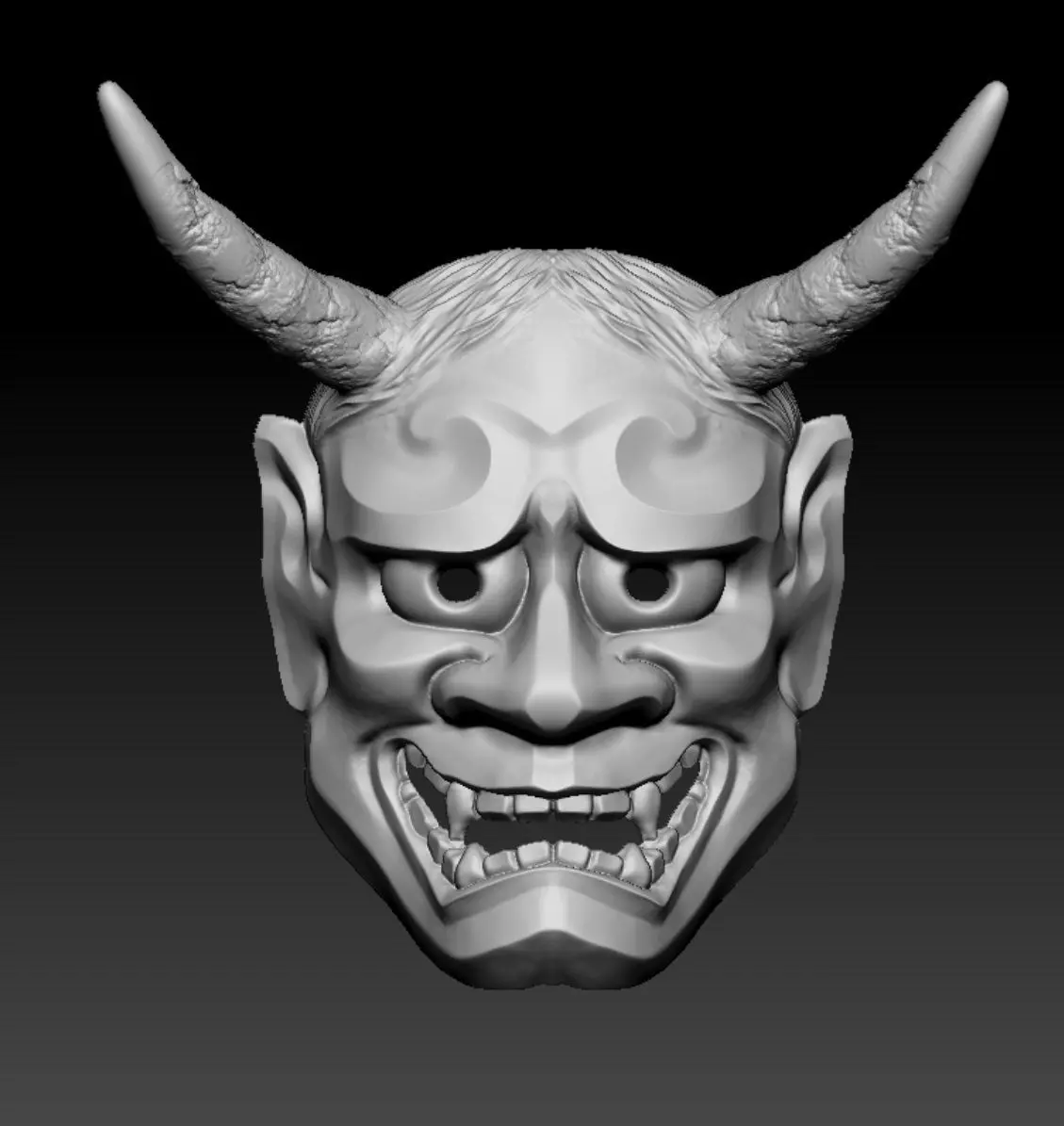 JAPAN HANNYA MASK ONI MASK 3D print model
