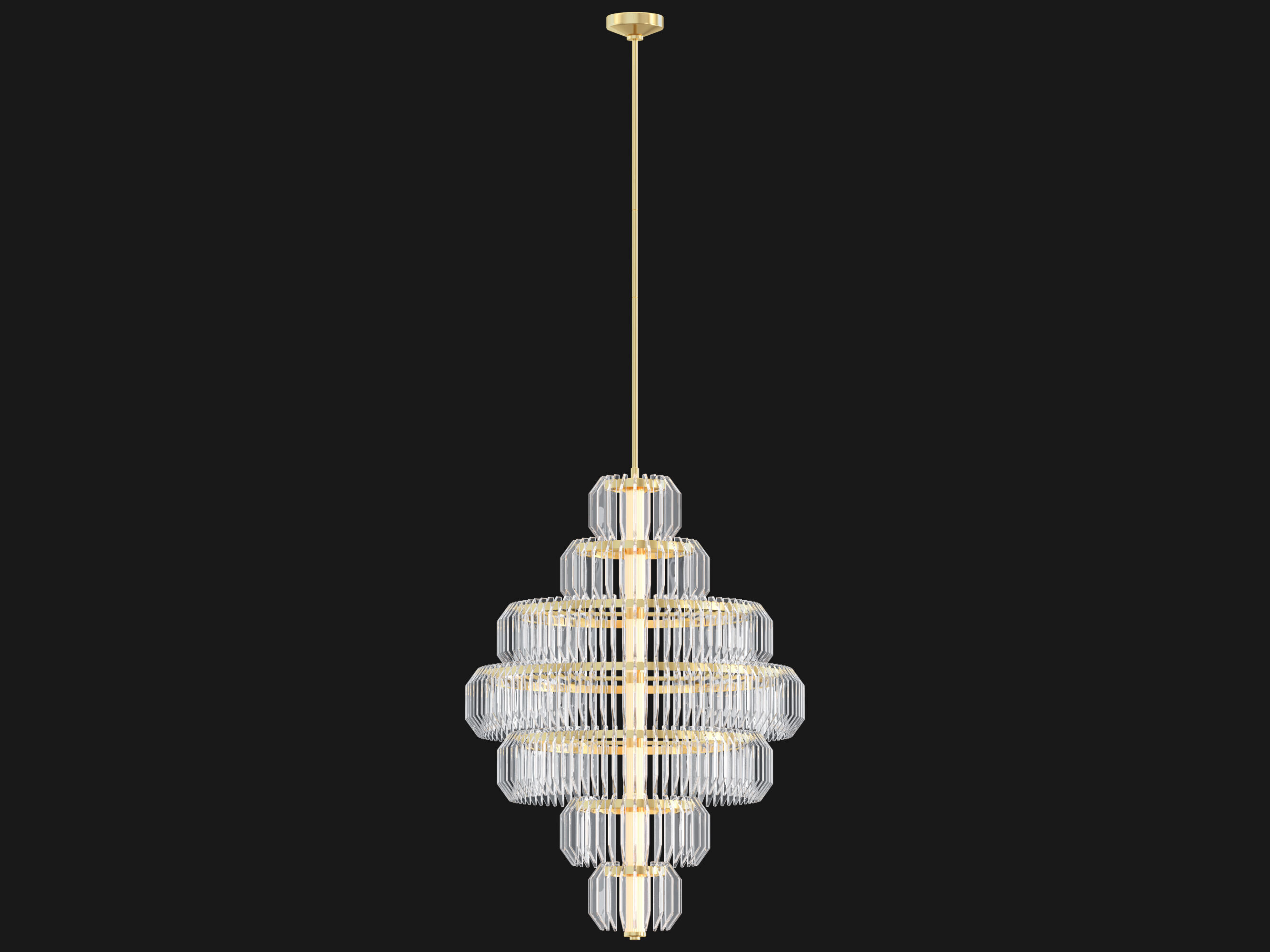 Killarney Layered Chandelier 3D model_5