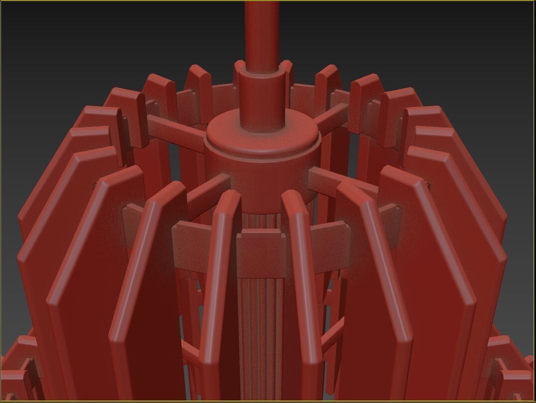 Killarney Layered Chandelier 3D model_11