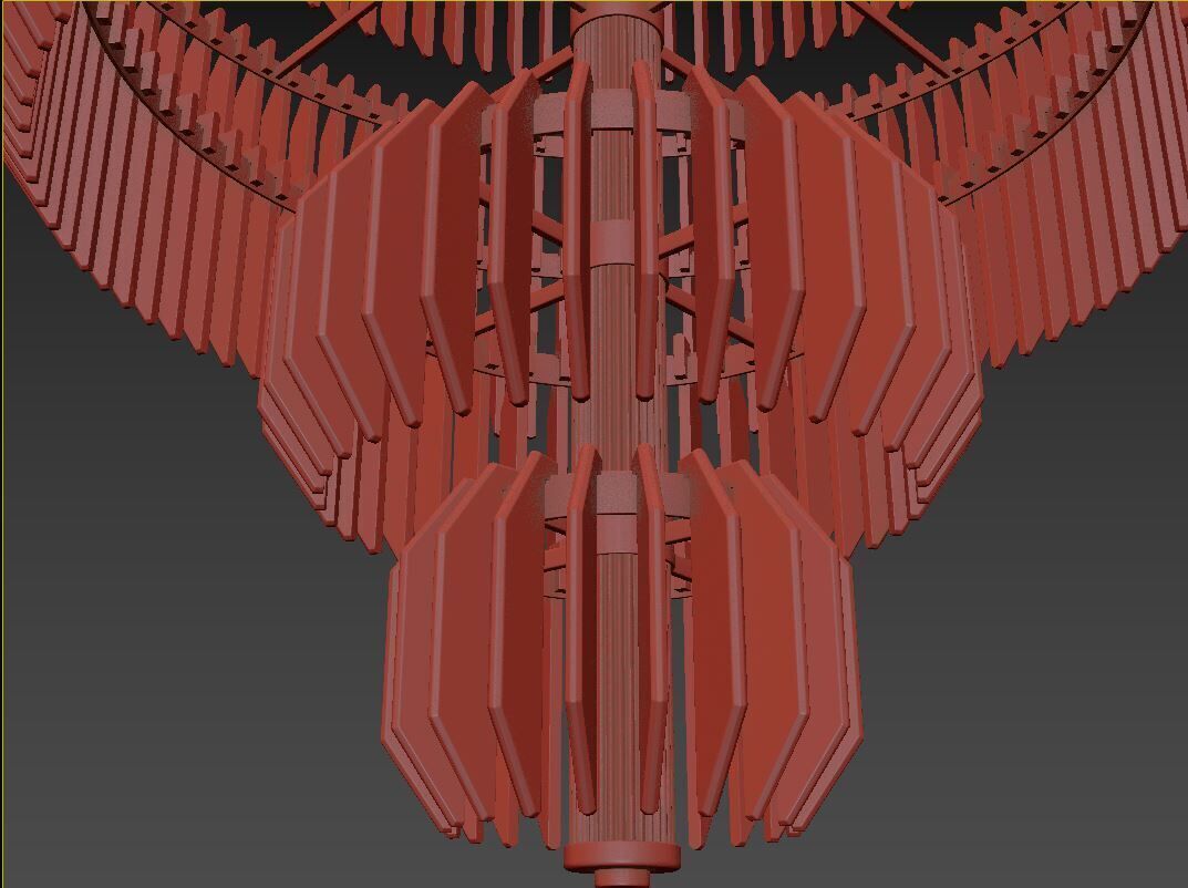Killarney Layered Chandelier 3D model_14