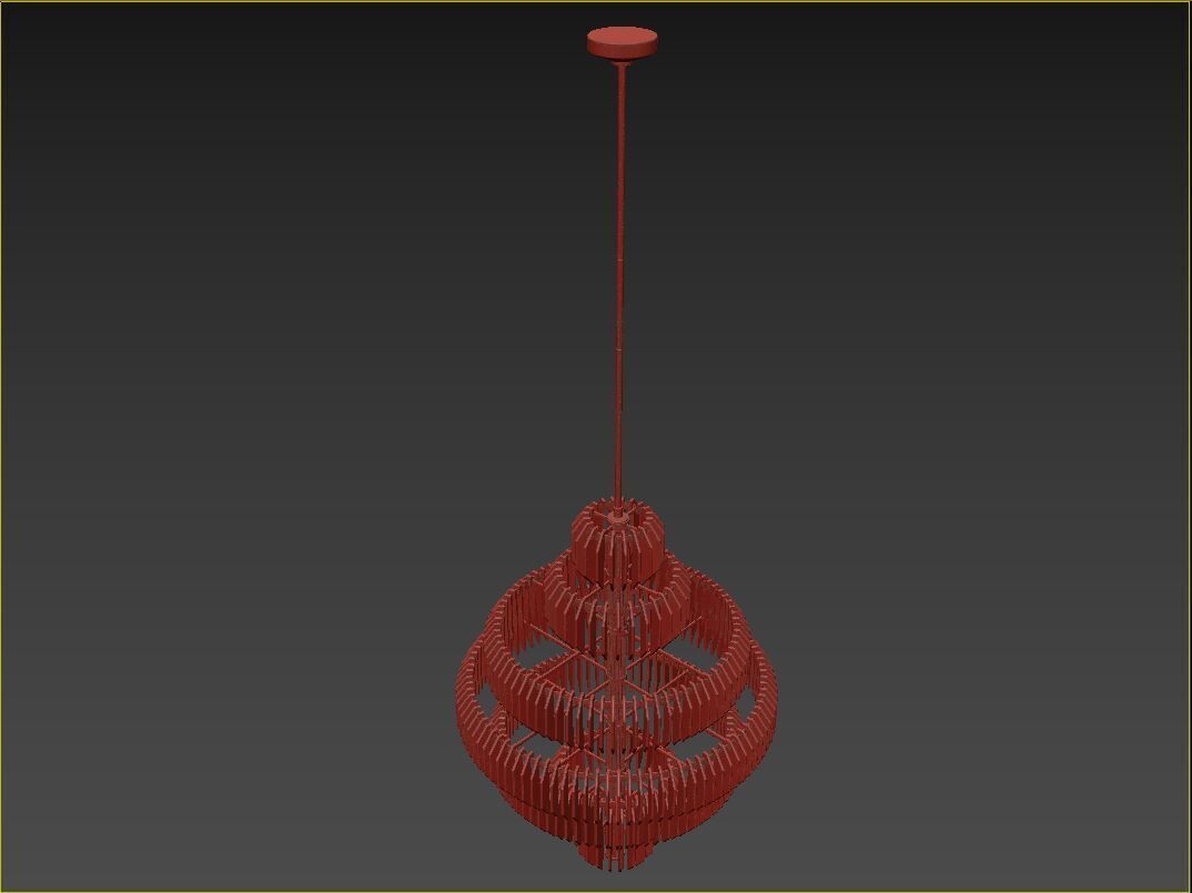 Killarney Layered Chandelier 3D model_6