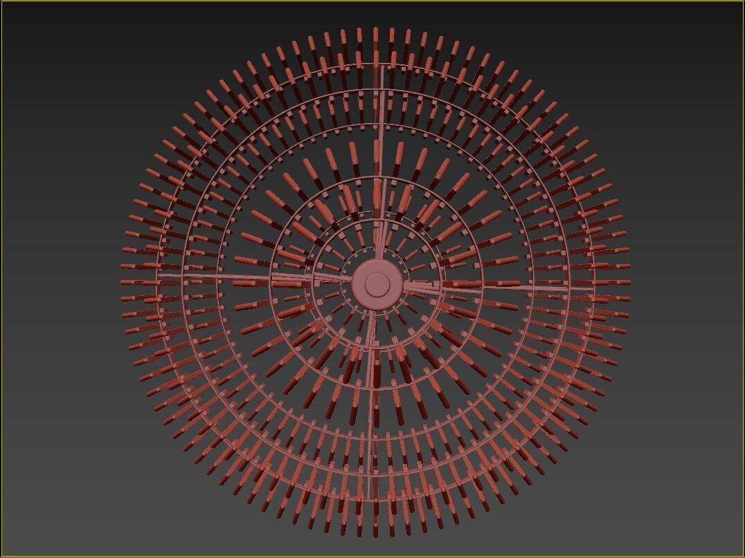 Killarney Layered Chandelier 3D model_9