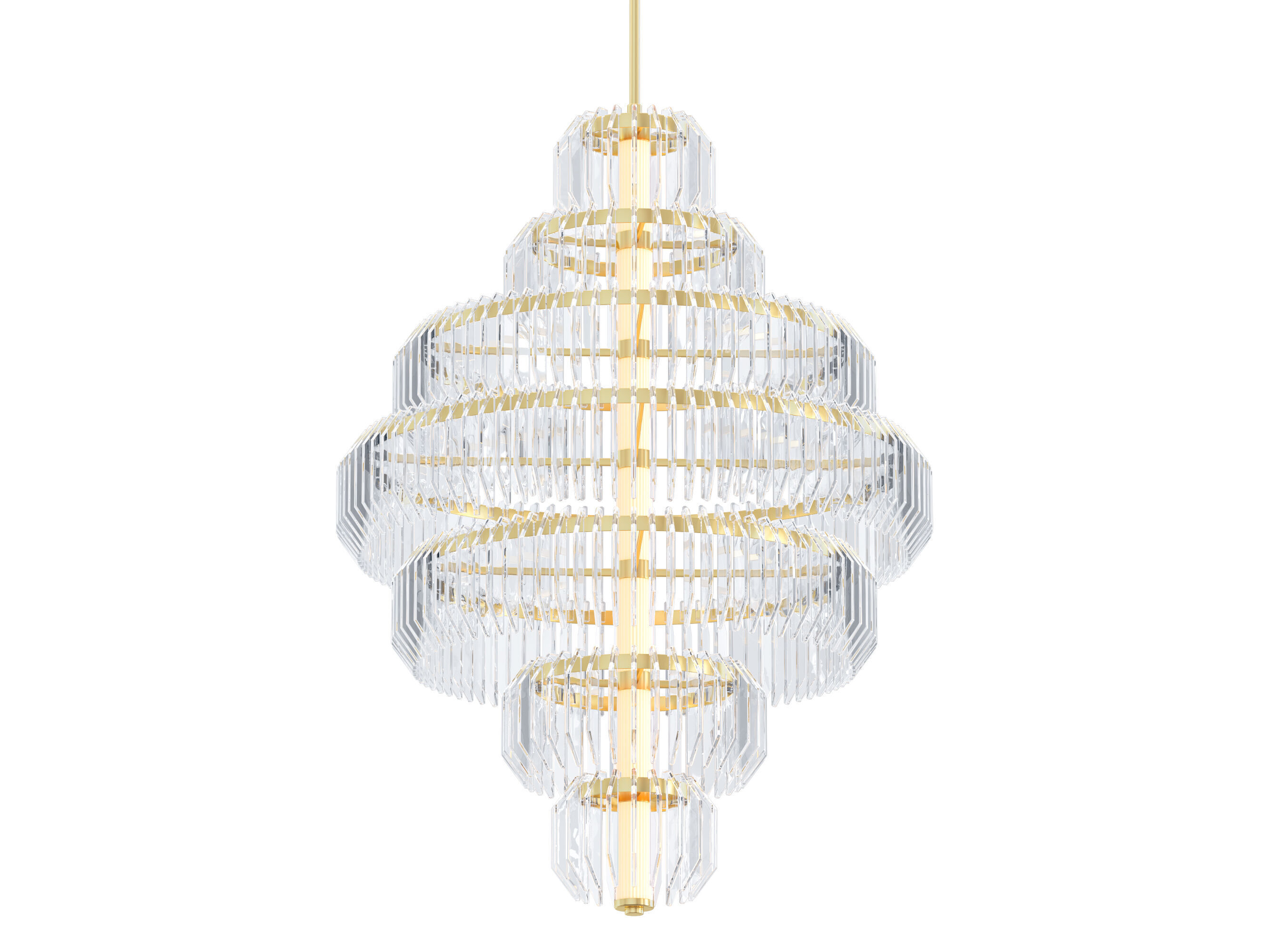 Killarney Layered Chandelier 3D model_2